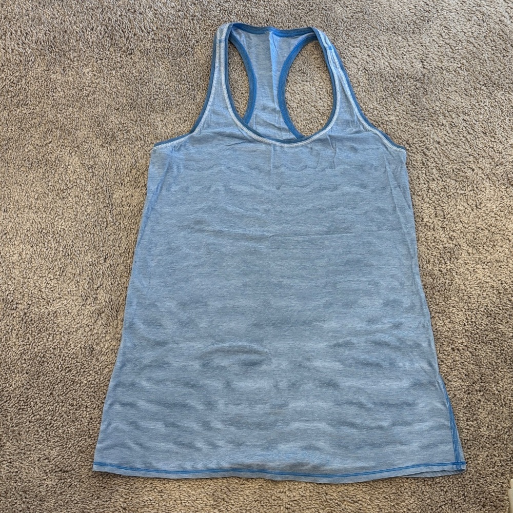lululemon athletica Light Blue Racerback Tank Top
